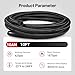 EVIL ENERGY 10AN Fuel Line Kit,AN10 Braided Nylon Fuel Hose CPE 10FT Black