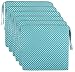 Brandsseller Cuscino per sedia a pois, circa 40 x 40 cm, con chiusura in velcro, 4 cordini per una tenuta sicura, set da 6 pezzi, colore: menta