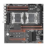 X99 Dual CPU Motherboard Kit E5 2680 V4&DDR4 64GB (4 * 16GB) LGA2011-3 M.2 NVME for Desktop Gaming Computer(Motherboard+CPU)