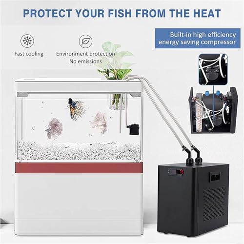Aquarium Chiller for Fish Tanks, 160L-500L Hydroponic Cooling System, Efficient Water Temperature Control for Cold Plunge & Aquatic Environments