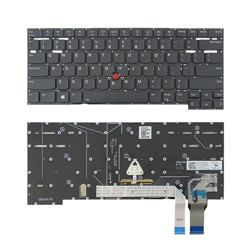 ThinkPad T14s Gen 2 P1 GEN4 X1 Extreme Gen4�pUS�m�[�g�p�\�R���L�[�{�[�h�i�t���[���Ȃ��A�o�b�N���C�g�t���j