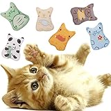 【Niedliches Tierdesign】Jede Packung enthält 6 Katzenminzenspielzeuge, die mit niedlichen Tieren entworfen wurden. Sie sind weißer Panda, grünes Krokodil, Grizzlybär, blaues Nilpferd, gelber Tiger und beige Katze. Sie sind das perfekte Geschenk für Katzen, Kätzchen und Welpen.