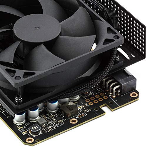 CRJ Micro 4-Pin PWM GPU Fan Adapter Cable All Black Sleeved for Graphics Cards - Thumbnail 5
