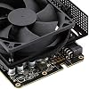 CRJ Micro 4-Pin GPU Fan Adapter Cable - 6-inch (15cm), Black Sleeved - Micro PH (2.0mm) 4-Pin PWM Graphics Card Fan Adapter Cable for Connecting 3-Pin/4-Pin PC Fans