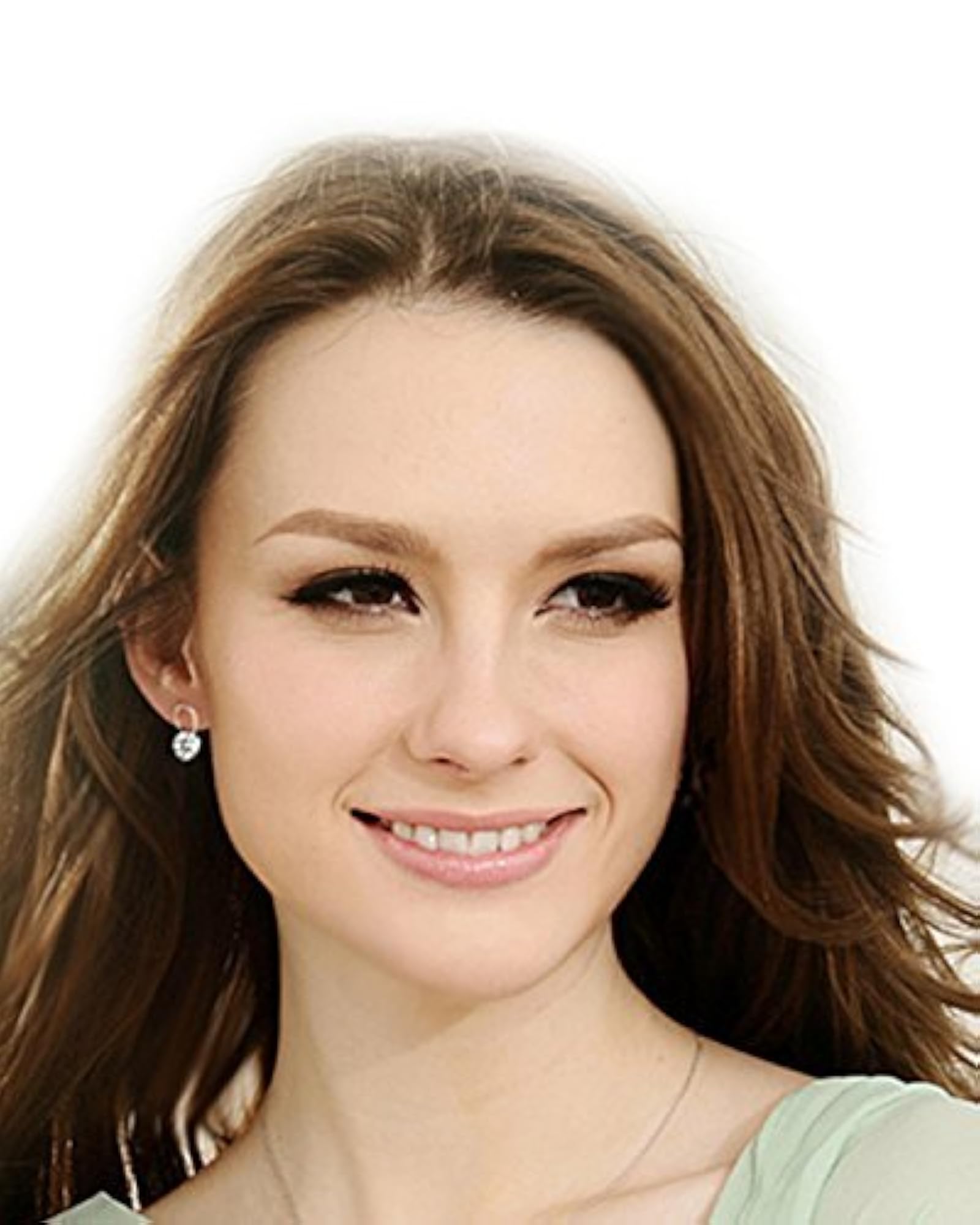 Crystal Stud Earrings Platinum Plated Stylish
