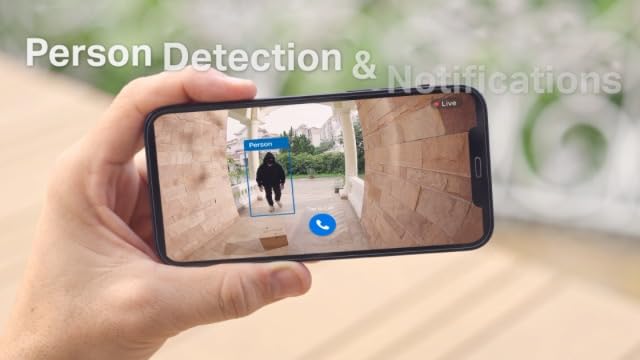 Bild 6 - Tapo D205 Akku-Videotürklingel | WLAN Türklingel mit Kamera | 2K, 160° Weitwinkel, Zwei-Wege-Audio | Integrierter Akku | Lokale Speicherung auf microSD & H500 HomeBase | Kompatibel Solarpanel