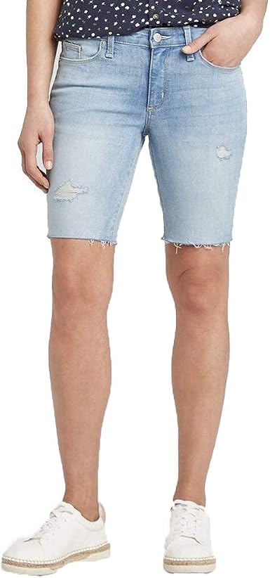 Amazon.com: Pantalones cortos cortos cortos para mujer de hilo universal -  lavado ligero -, Bermudas, 2, Lavado claro : Ropa, Zapatos y Joyería