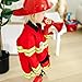 Melissa & Doug Fire Chief Role Play Costume Dress-Up Set, Pretend Play Firefighter Outfit with Realistic Accessories for Kids and Toddlers Ages 3+