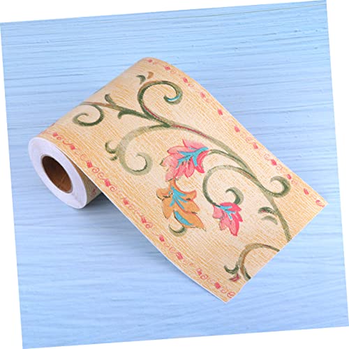 Asakkura 3 peças adesivo estilo menina flores vara de berçário para decorações de quarto parede auto