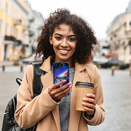 Rossy Case For Motorola Razr 5G Case, For Moto Razr 5G Flip Phone Case Slim Lightweight Hard Pc Shookproof Protection Cover For Motorola Moto Razr 5G Flip Phone 2020 Xt2071,Love In Galaxy #TOP6