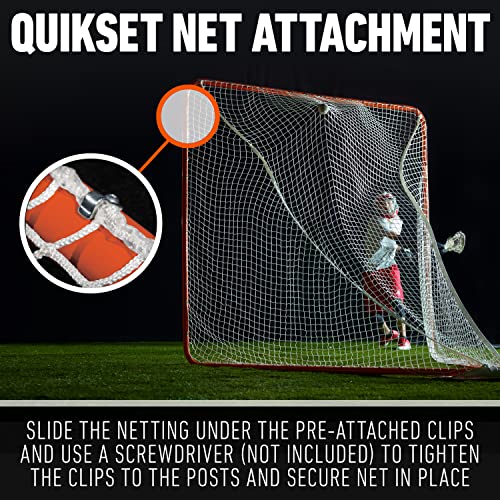 Franklin Sports Official Size Lacrosse Goal - Portable Steel Backyard Lacrosse Net For Kids + Adults - Lacrosse Training Equipment - 72" X 72" #TOP4