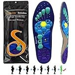 Magnetic Insoles for Slimming, Magnetic Shoe Inserts Breathable Acupuncture Point Massage Insoles for Men Women Arch Support Inserts Foot Massage Acupressure Shoe Insole for Relieve Fatigue Foot Pain