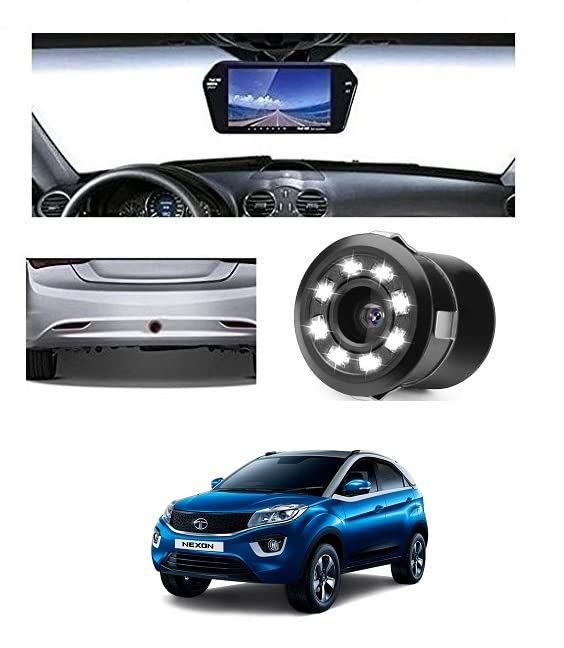 Trigcars ® Nexon Car 7 Inch Rear View Mirror Screen Display with