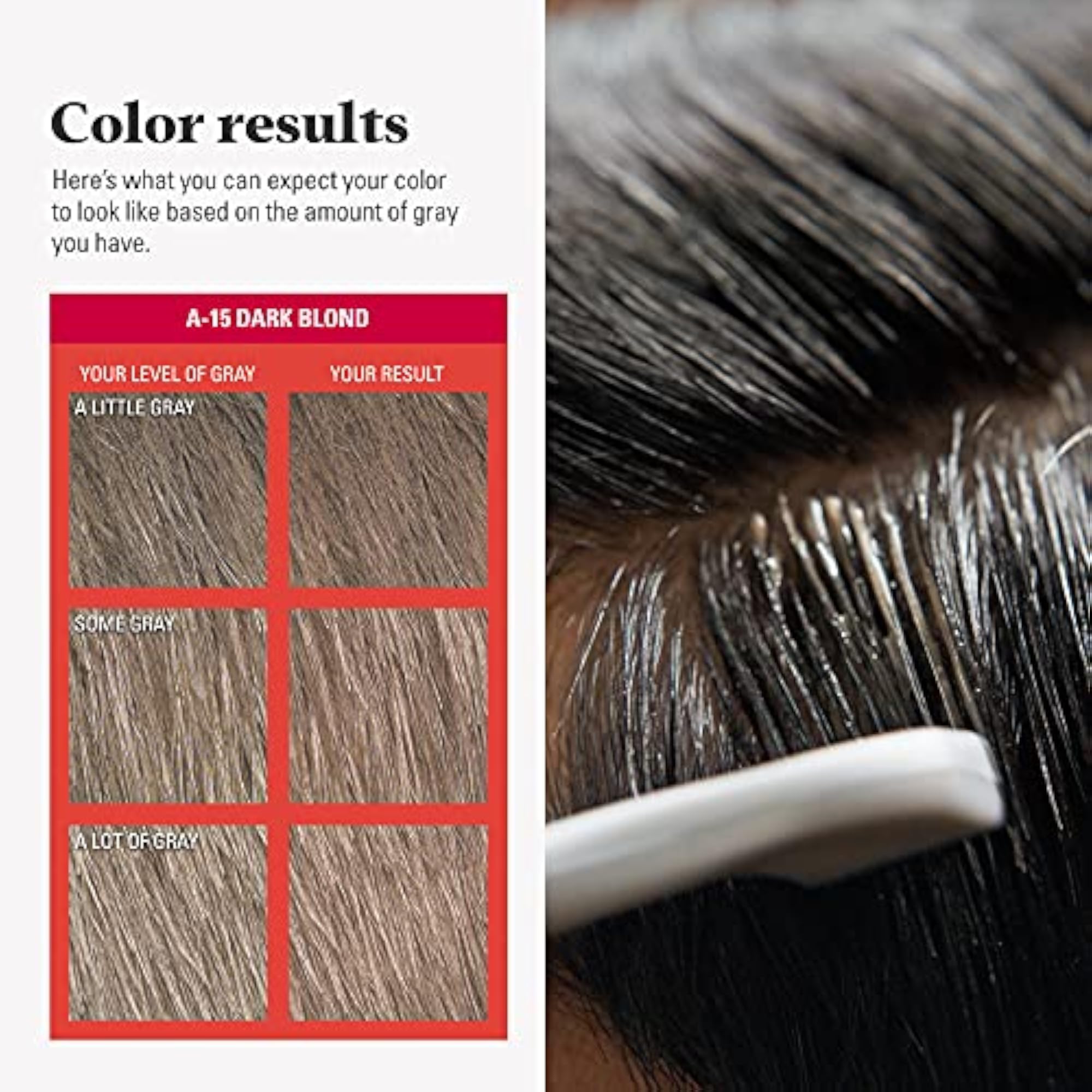Auto Stop Chemical Hair Dye Dark Blond and Light Brown