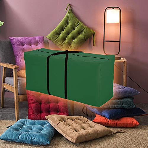 Orqihod Outdoor Cushion Covers And Storage Bag, 68”X30“X20”Extra Large Patio Furniture Seat Cushions Carrying Bag, Green, Waterproof #TOP3