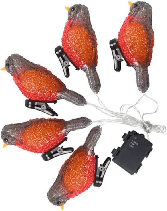 Lifelike Bird Shaped LED Lamp Outdoor Landscape Light String Decorative Garden Ornament for Yard Patio Pathway