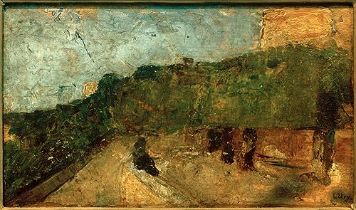 Tableau de montagne impression d'art Lesser Ury affiche sur toile décoration murale 60x90