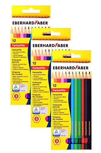 Coloured Pencils Eberhard Faber 12 Matite Colorate...