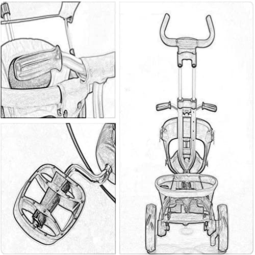 NUBAO Dreiräder Für Kinder ab 1 Baby Outdoor Tricyles 1-6 Jahre alt Mädchen Jungen 3 in 1 mit Push-Griff Dreiräder… – Bild 4