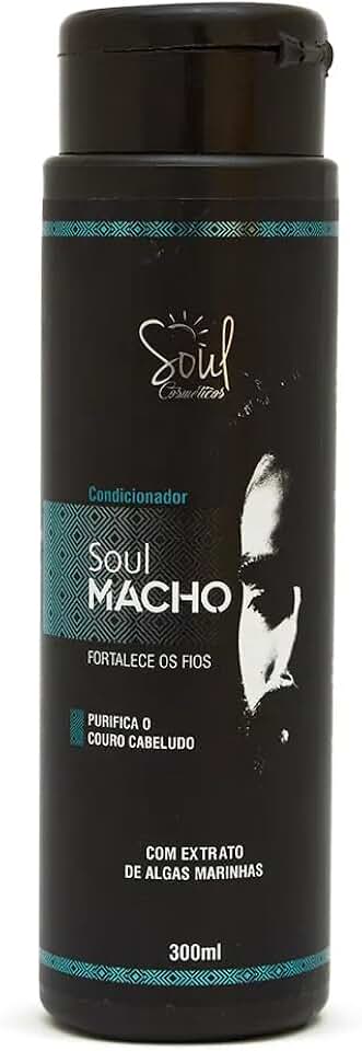 Condicionador Masculino Soul Macho 300ml - Hidratação e Maciez para Cabelos de Homens - Soul Cosmeticos
