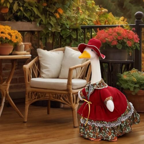 Suzile Fall Porch Goose Outfit Autumn Maple Goose Clothes by Suzile - Used condition - Image 4