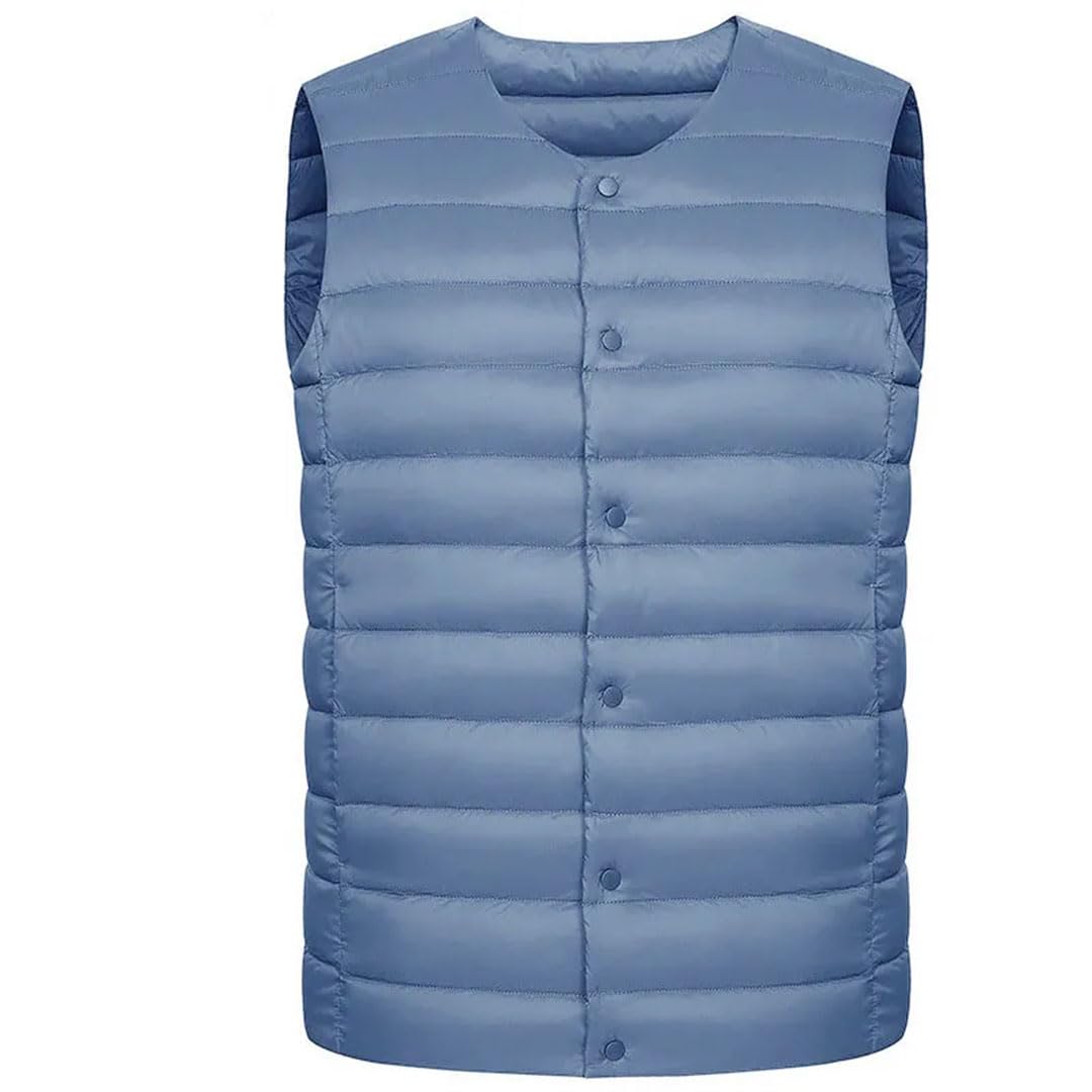 Vogrtcc Chaleco De Plumón De Pato Para Hombre, Prendas De Vestir Ligeras Sin Mangas