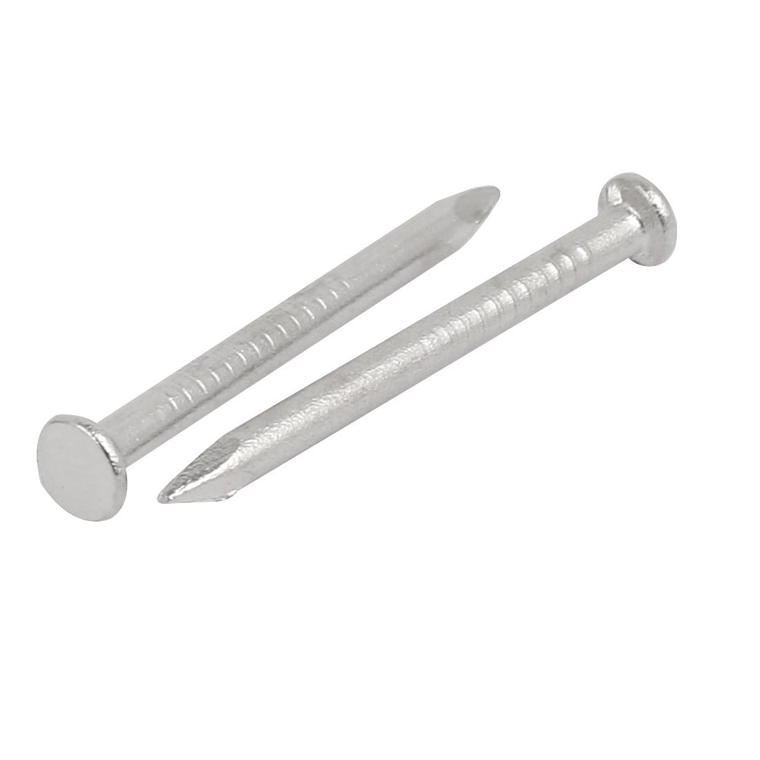 Aexit 2mm Dia Fastener 25mm Length Carbon Steel Round Head Siding Wall Cement Nail 50pcs Model:57as75qo378