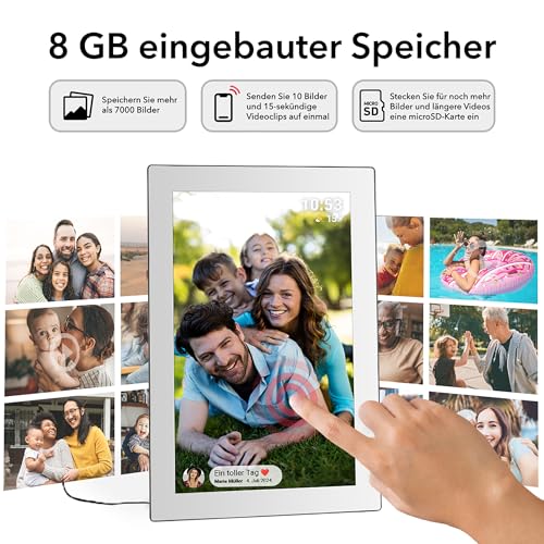 Rollei Smart Frame Wifi 101 10.1 Pollici Touch A Specchio - 5