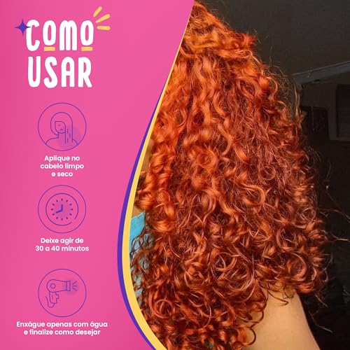 Kamaleão Color – Máscara Pigmentante Semi-Permanente, Flamingo - Cores Vibrantes e Hidratação Intens