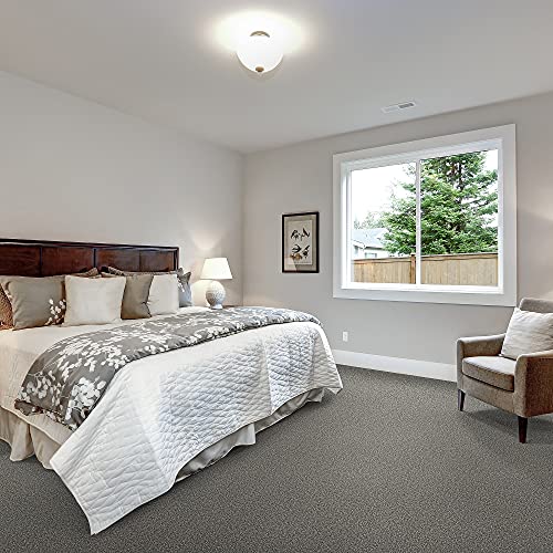 Versatile™- Zalman- Diy-24X24-Peel And Stick Carpet Tile Squares –34.52 Square Feet Per Carton- 9 Tiles Per Carton(Silver Satin) #TOP2