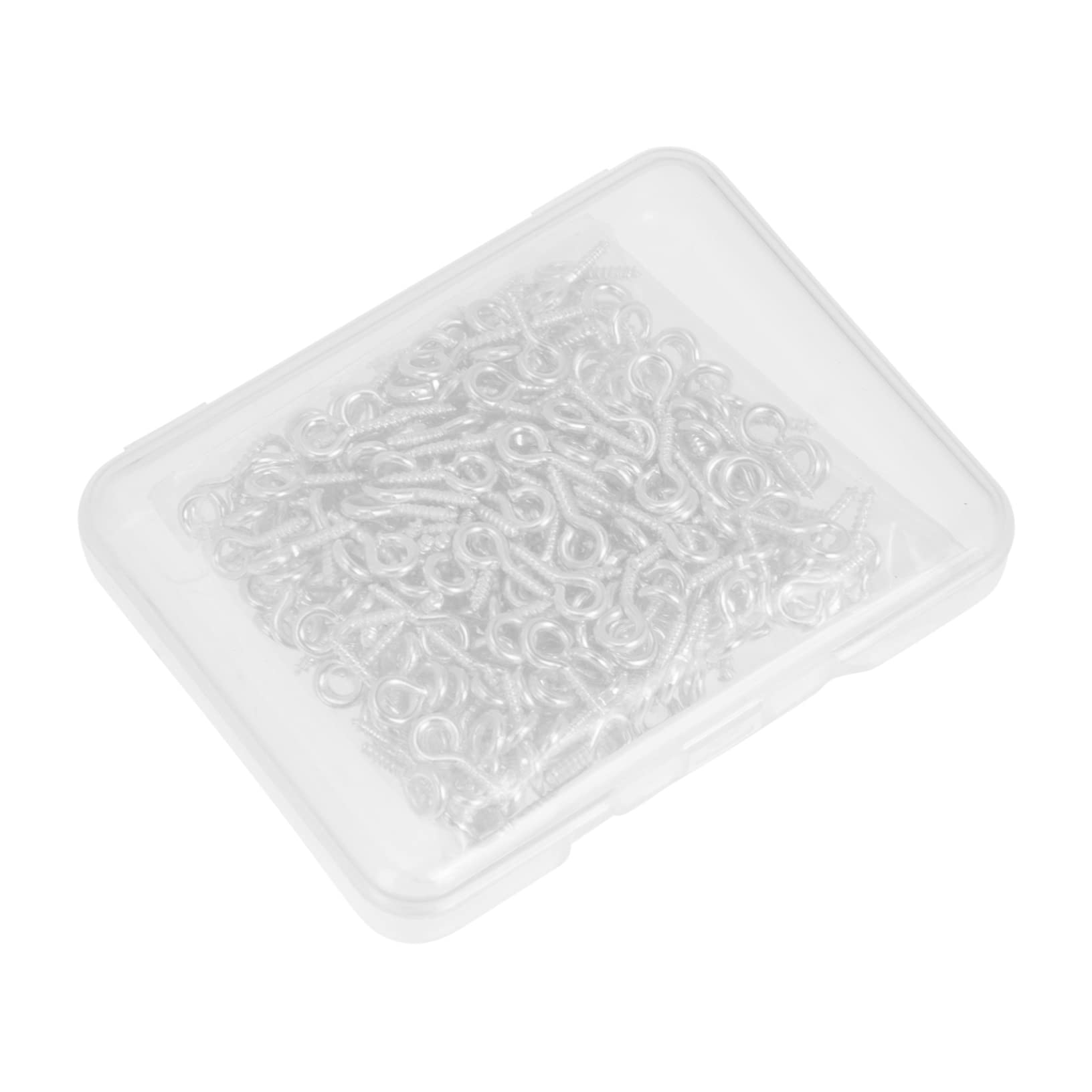 BELLIFFY 1 Set Horn Nails Screw Jewelry Making Eye Self-Tapping Eye Bolt Hooks Heavy Duty Hook Screws Fasteners Hardware Screw Eye Bolt Bolts Eye Bolt Screw Hooks Silver Plastic