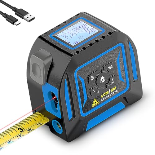 Lytool 2-in-1 Digital Laser Tape Measure, 130Ft Laser & 16Ft Measuring Tape by Lytool - Used condition - US$28.49