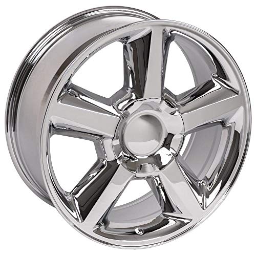 Oe Wheels Llc 20 Inch Rims Fits Pre-2019 Silverado Sierra Pre-2021 Tahoe Suburban Yukon Escalade  Cv83 20X8.5 Chrome Wheels #TOP4