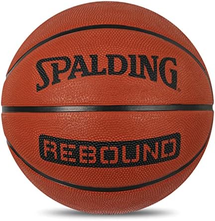 Spalding 8 Panel Rebound Rubber Moulded Indoor/Outdoor Basketball with Butyl Bladder, Suitable for Practice/Match/Training + Free Air Needle