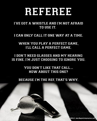 Unframed Referee 8” x 10” Poster Print
