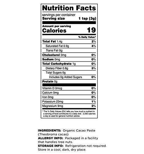 image for Terrasoul Superfoods Raw Organic Cacao Paste, 16 Oz, Pure and Rich Dar