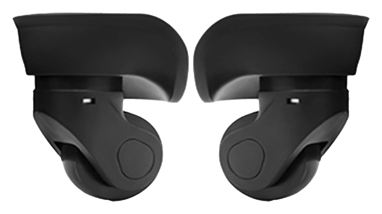 Ruedas de Repuesto for Silla de Oficina, Ruedas de Repuesto for Silla, Ruedas de Repuesto for Silla de Escritorio, un par de Ruedas universales de Repuesto for Maletas de Viaje.(Black)
