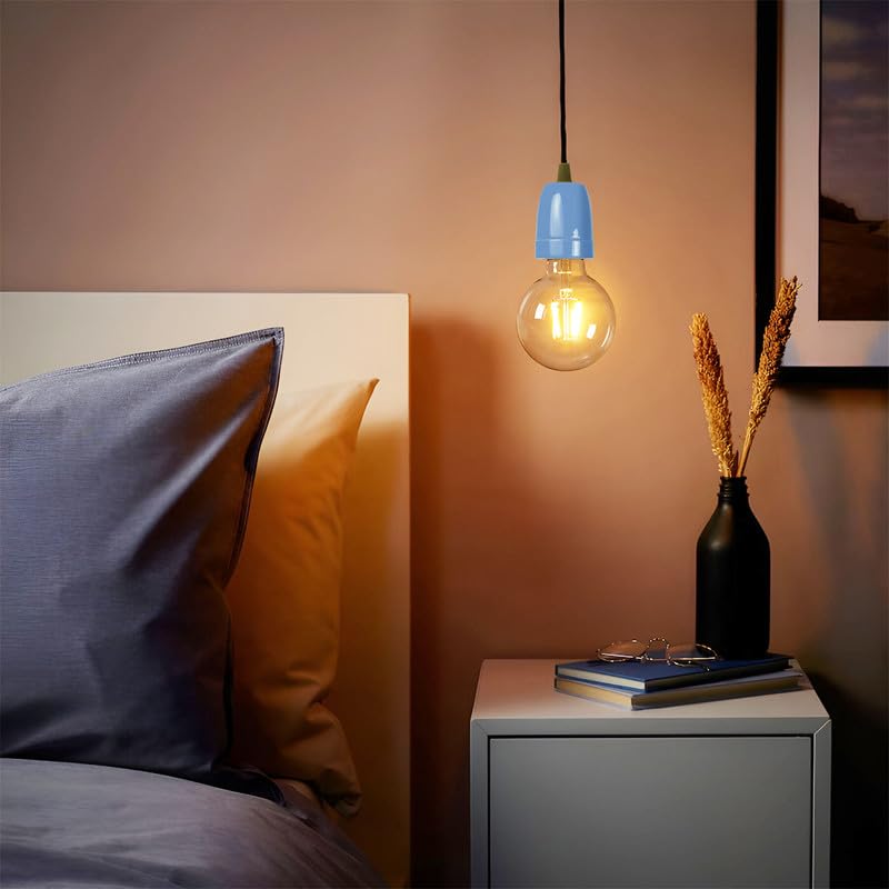 Dcvoltage Portalampada In Ceramica E27 Vintage: Stile Industriale Con Sicurezza Integrata (1 Pezzo)