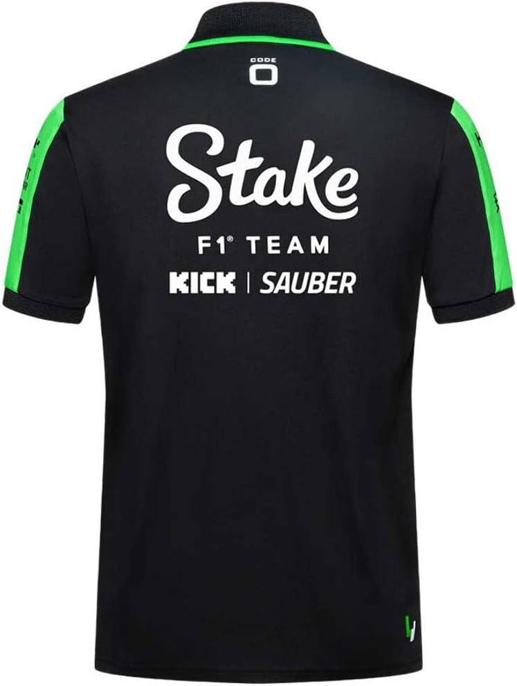 Speedgear Stake F1 Sauber Kick Team Polo Shirt Black - Image 2