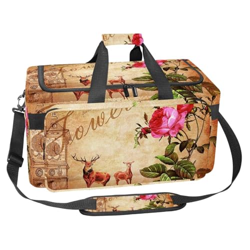Sac de sport 30 L Tour Eiffel multicolore avec un grand organiseur de voyage