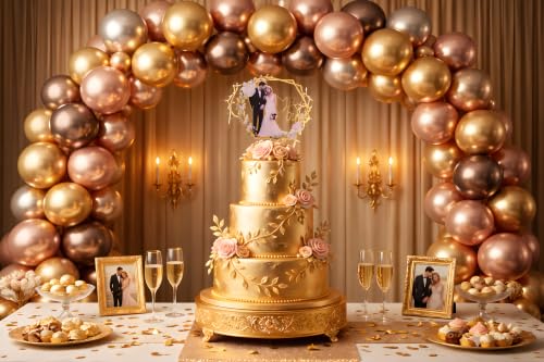 Image of Mr and Mrs Couple Cake Topper Wedding and Anniversary Cupcake Decoration for Bride and Groom Party Supplies