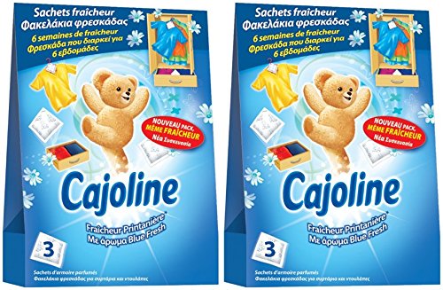 Cajoline Intense Sachets Fraîcheur Printanière pour l'Armoire 6 Sachets (Lot de 2x3 Sachets) Cover