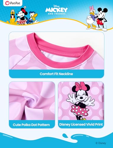 Image of Disney Marvel Spiderman Stitch Rash Guard Shirts Minnie Ariel UPF50+Swim Shirt Boy /Girl Surf Swim Suit Top Kid Swimwear 2-14Y
