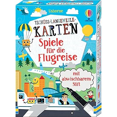 Tsch&uuml;ss-Langeweile-Karten: Spiele f&uuml;r die Flugreise
