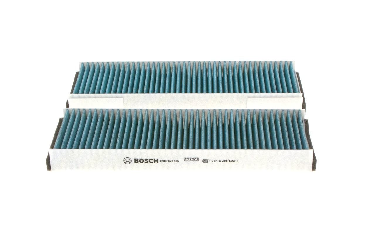Bosch A8505 - Filtre d'habitacle anti-odeurs et anti-bactérien Filter+ - filtre à poussière et à pollen