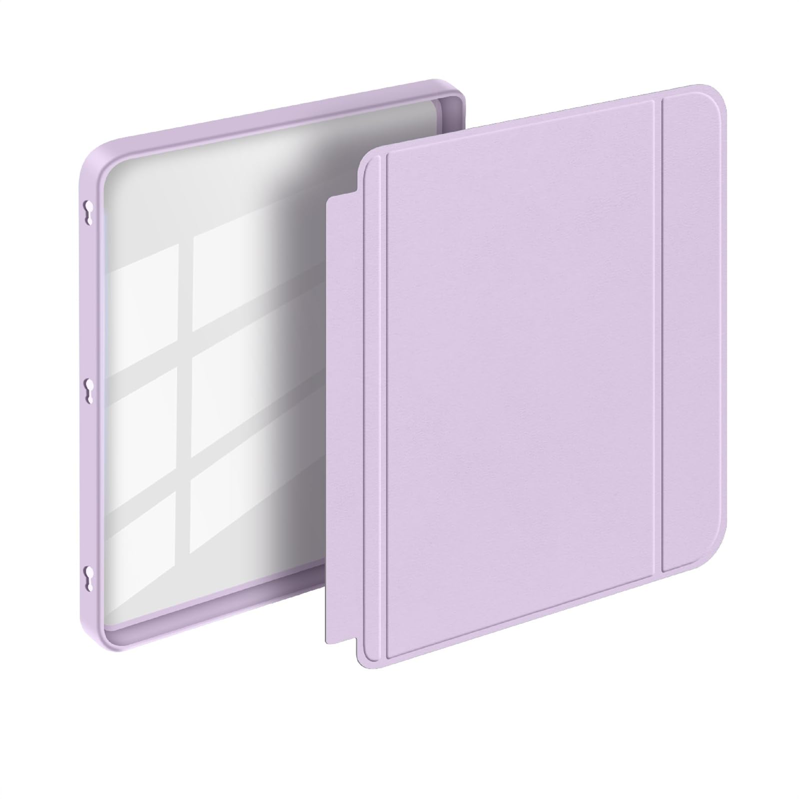 GIOPUEY Funda Compatible con Kobo Libra Colour/Kobo Libra 2, Flip Piel Carcasas, Carcasa Trasera Transparente de PC TPU - Rose Red — view 16
