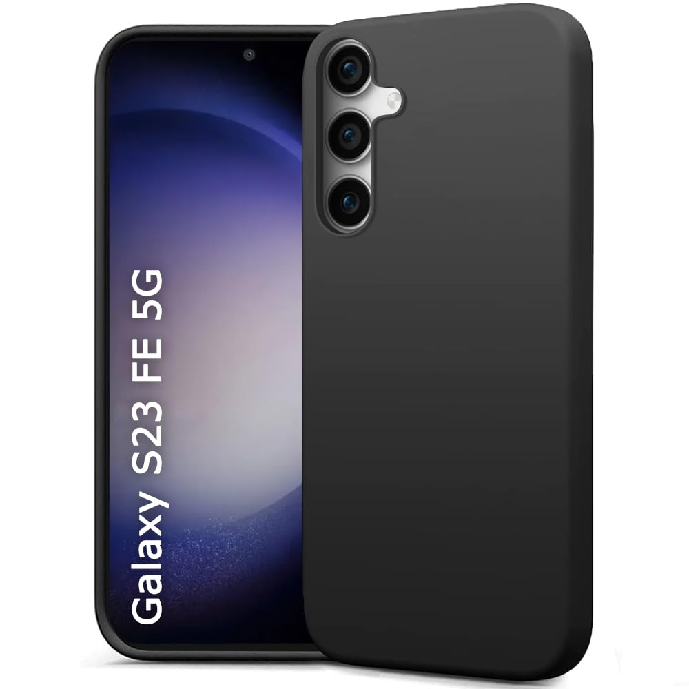 TheGiftKart Liquid Silicone Back Cover Case for Samsung Galaxy S23 FE 5G | Soft Micro-Fibre Lining Inside | Camera Protection Bump | Shockproof Back Cover Case for Samsung Galaxy S23 FE 5G (Black) (B0CK5K6RDZ) Amazon Price History, Amazon Price Tracker