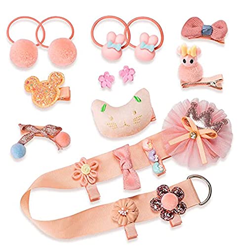 Image of Kashish's Fancy Head wear Accessories For Baby Girls Hair Clip Princess Hair Clip Cute Cartoon Clip, Headband, Schoolgirl, Baby Girl Toddler Set Gift Box Set of 18 Pieces