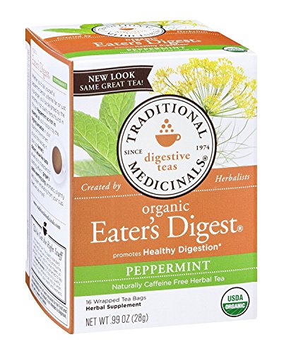 Traditional Medicinals Organic Belly Comfort Peppermint Herbal Tea, Promotes Healthy Digestion, (Pack of 1) - 16 Tea Bags