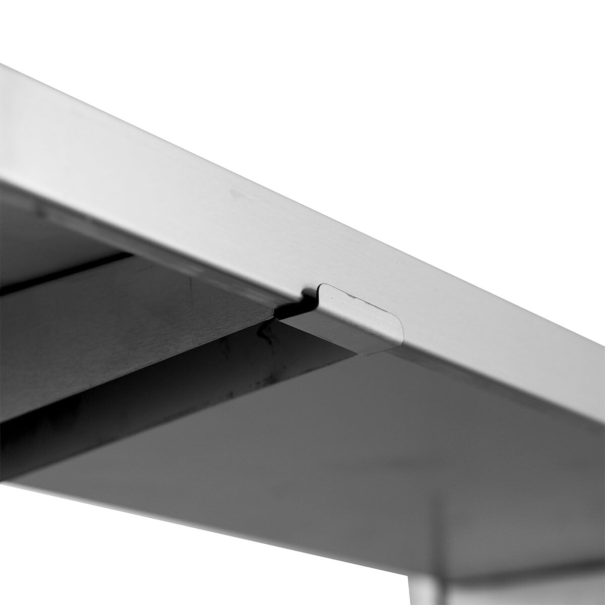 GastroHero Edelstahl Wandregal doppelt I 180 x 30 cm Wandbord Gastronomie I Edelstahlregal mit 2 Ablageböden I Hängeregal Edelstahl für Küche & Gastro